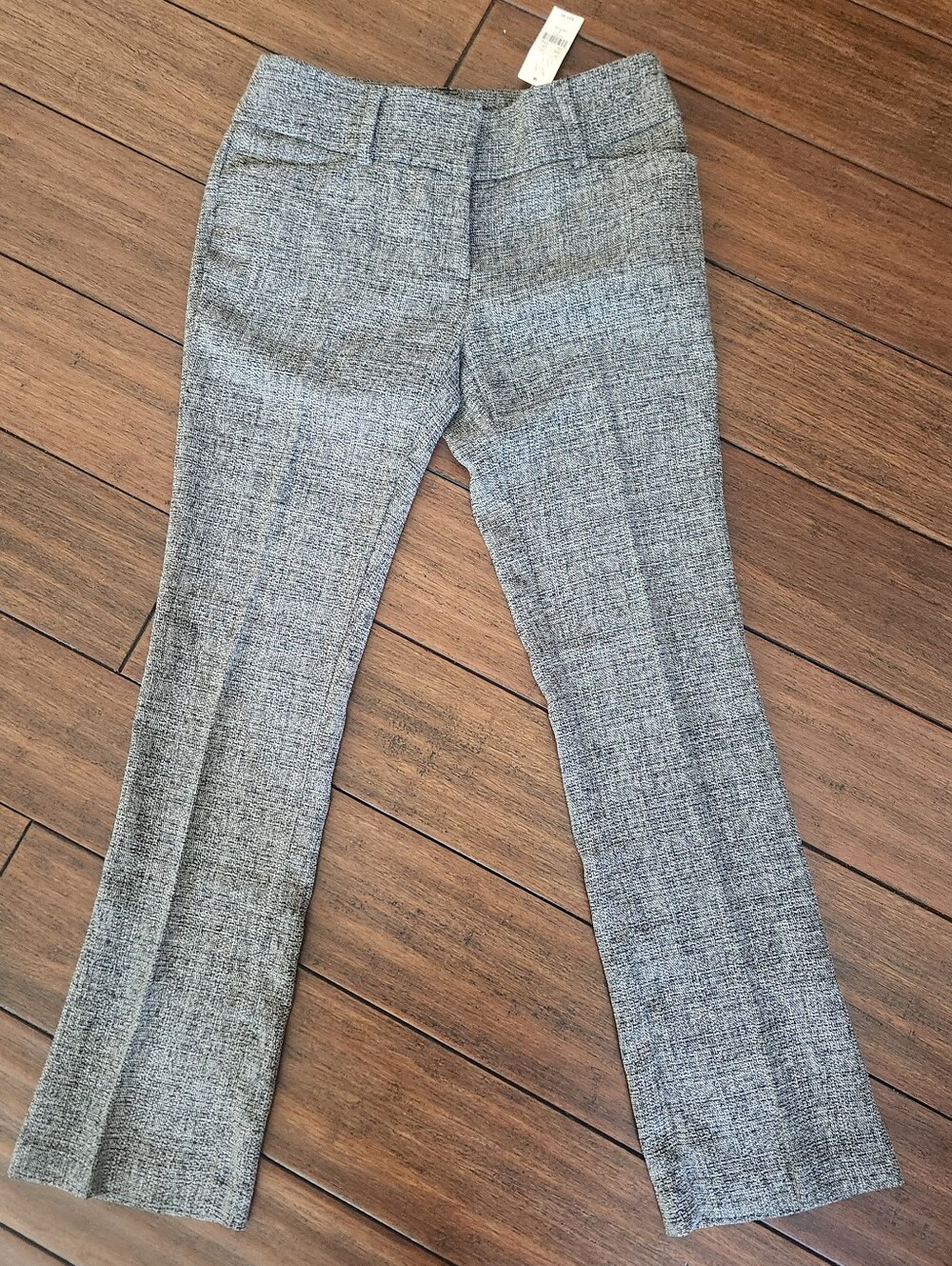 7th Avenue New York & Company Gray Tweed Petite Pants SIZE 2